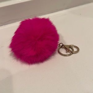 Pink Fuzzy Key Chain 💗